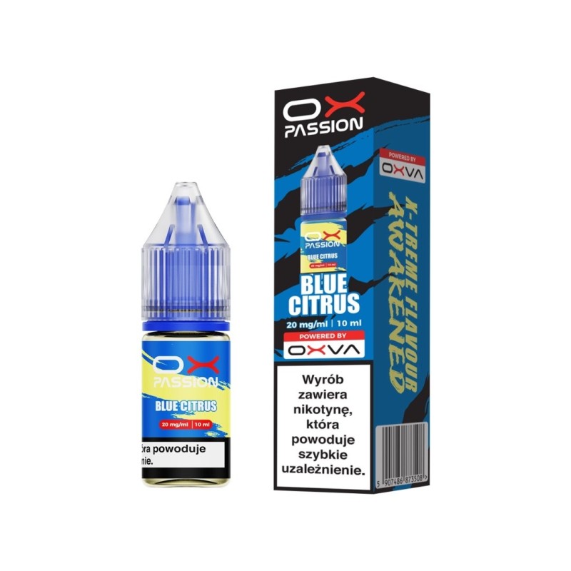 E-liquide OXVA OX Passion Salt - Blue Citrus 20mg | EliqVapoteur