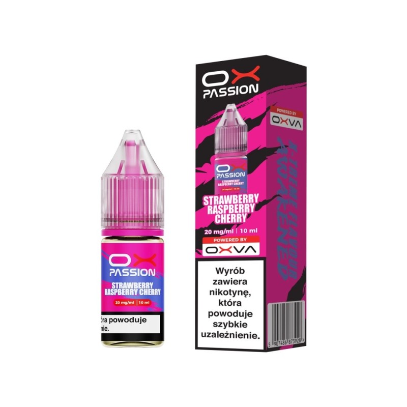 Liquid OXVA OX Passion Salt - Strawberry Raspberry Cherry 20mg (A25) | Eliq Vapoteur