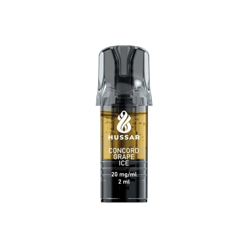 Cartouche Hussar Aroma Plus - Concord Grape Ice 20mg (compatible avec Crystal) | EliqVapoteur