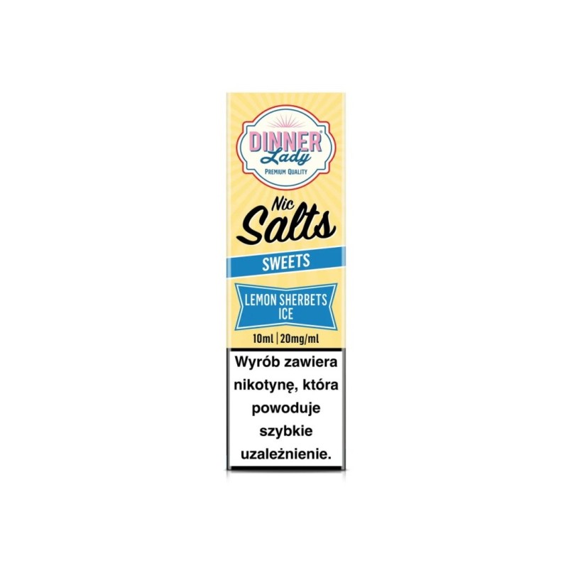 Dinner Lady Salt 20mg - Bonbons au Citron Glacé | Eliq Vapoteur
