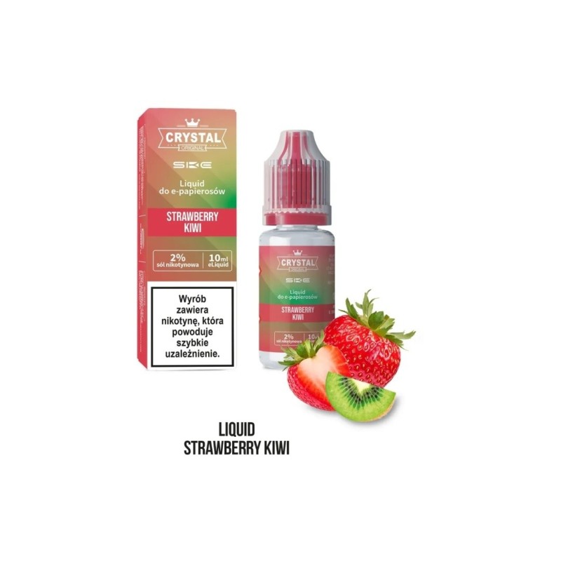 E-liquide Crystal Salt - Fraise Kiwi 20 mg 10 | EliqVapoteur