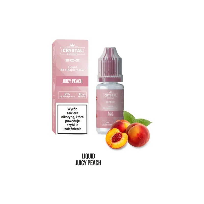E-liquide Crystal Salt - Juicy Peach 20 mg 10 ml | EliqVapoteur