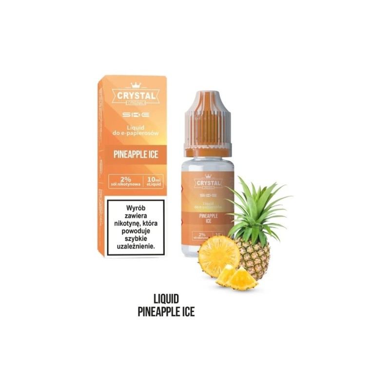 E-liquide Crystal Salt - Ananas Glacé 20 mg 10 ml | EliqVapoteur