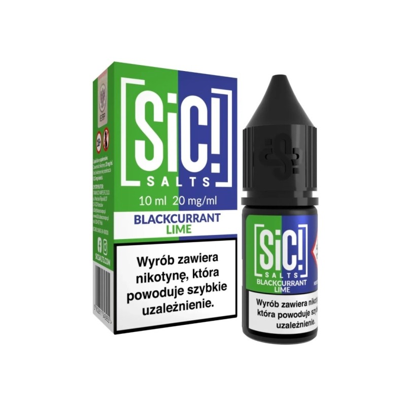 Liquid Sic Salts 10ml - Cassis Citron 20mg (A25) | Eliq Vapoteur