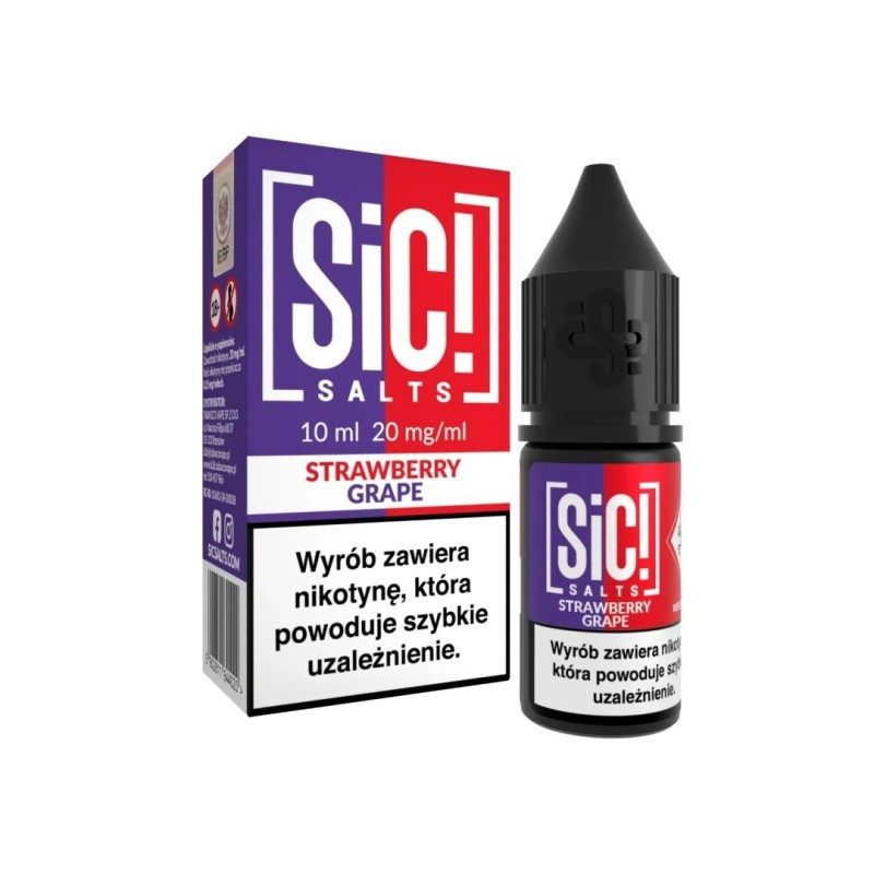 E-liquide Sic Salts 10ml - Fraise Raisin 20mg | EliqVapoteur