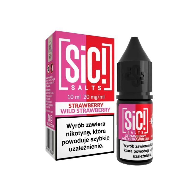 Liquid Sic Salts 10ml - Strawberry Wild Strawberry 20mg (A25) | Eliq Vapoteur