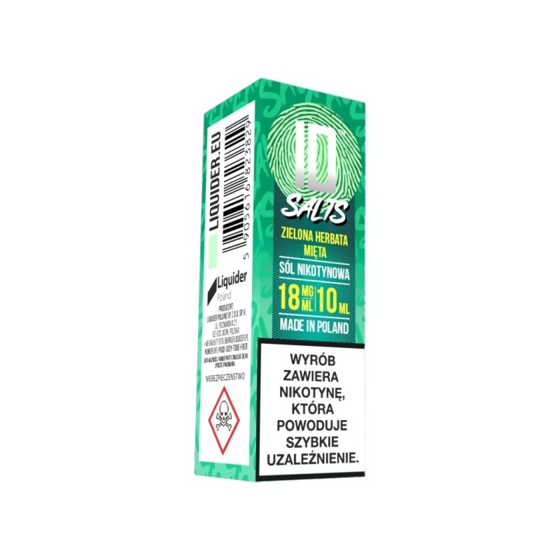 Liquid ID Sel - 10 ml Thé Vert Menthe 18mg (A25) | Eliq Vapoteur