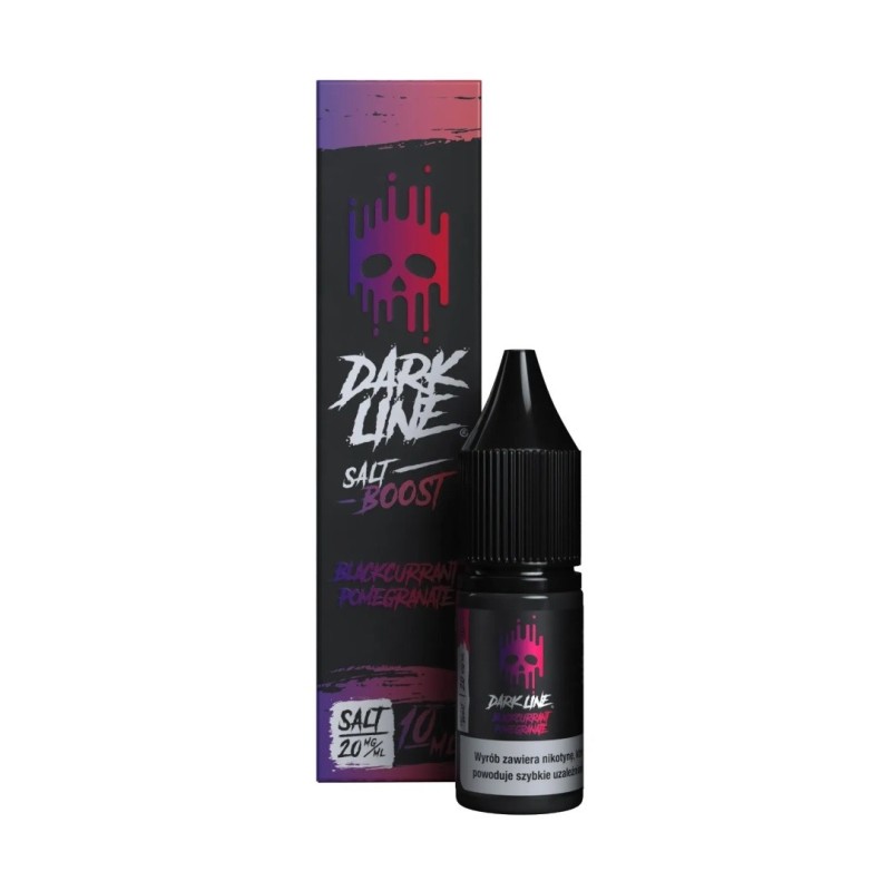 Liquid Dark Line Boost Salt 10ML - Cassis Grenade 20MG (A25) | Eliq Vapoteur