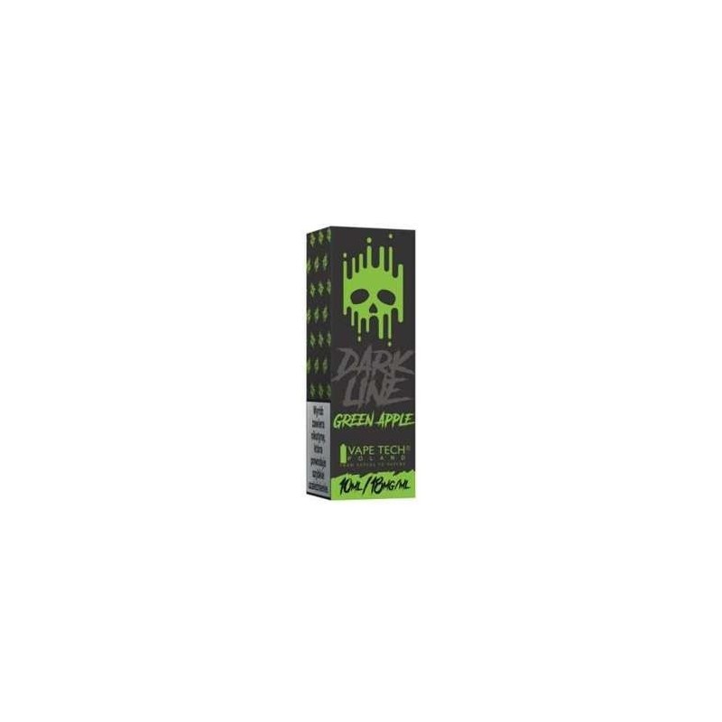 Liquid DARK LINE 10ml - Green Apple 18mg  (A25) | Eliq Vapoteur