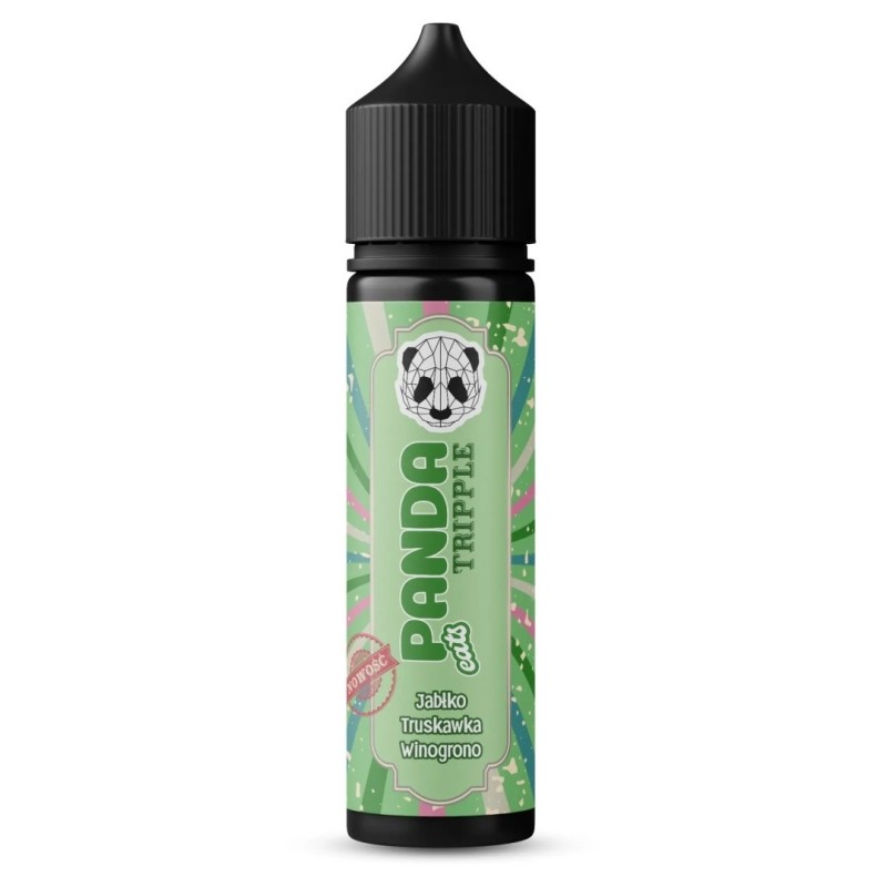 Longfill Panda Tripple 10/60ml - Jabłko Truskawka Winogrono (A25) | Eliq Vapoteur