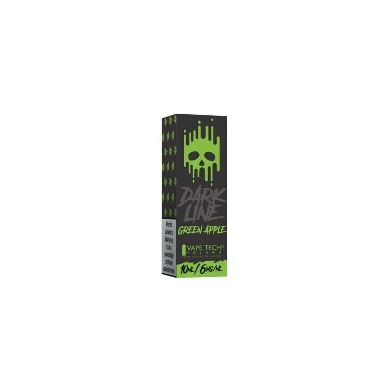 Liquid DARK LINE 10ml - Green Apple 6mg (A25) | Eliq Vapoteur