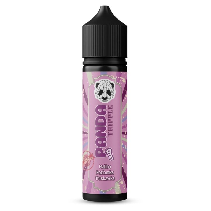Longfill Panda Tripple 10/60ml - Malina Poziomka Truskawka (A25) | Eliq Vapoteur