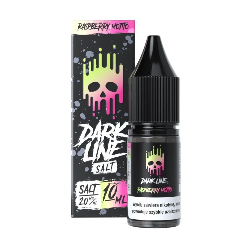 Liquid Dark Line Salt 10ml - Raspberry Mojito 20mg | Eliq Vapoteur