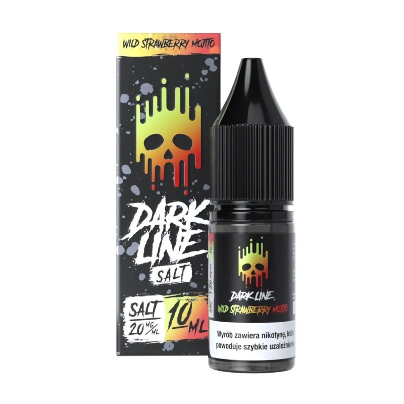 Liquid Dark Line Salt 10ml - Wild Strawberry Mojito 20mg (A25) | Eliq Vapoteur