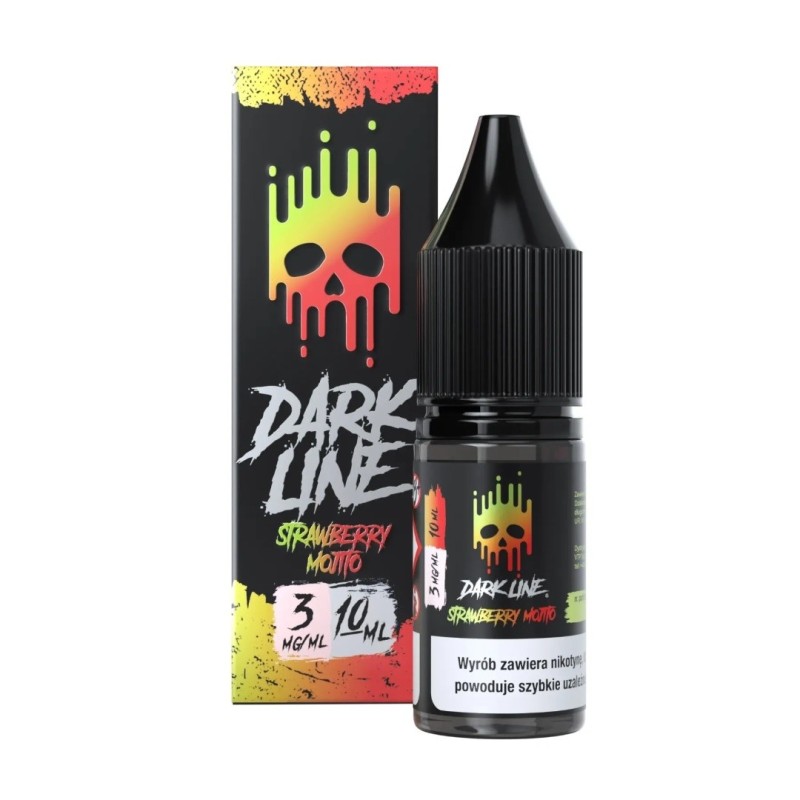 Liquid Dark Line 10ml - Strawberry Mojito 3mg (A25) | Eliq Vapoteur
