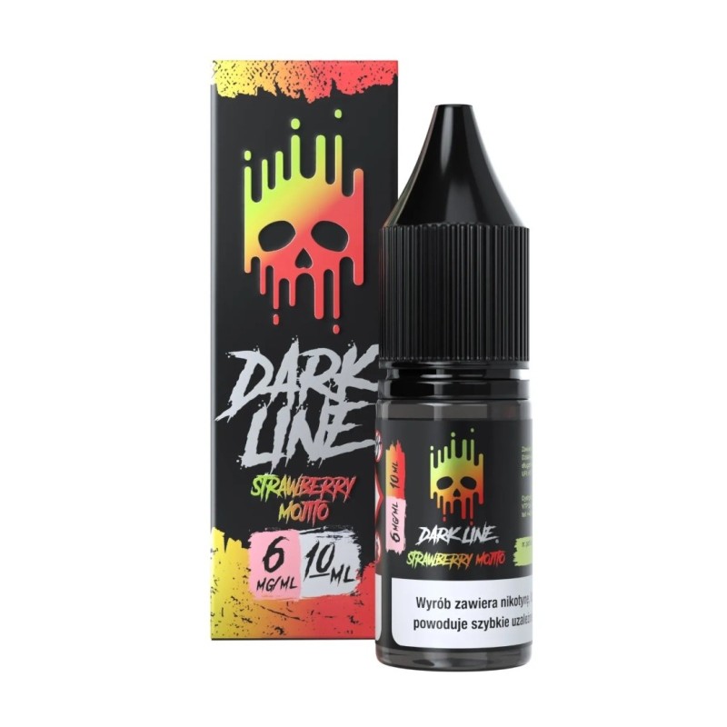 Liquid Dark Line 10ml - Strawberry Mojito 6mg (A25) | Eliq Vapoteur