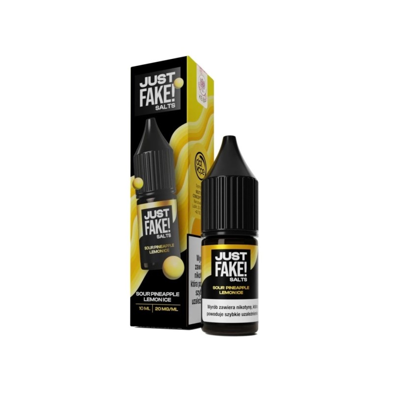 Liquid Just Fake! Salts - Sour Pineapple Lemon Ice 20mg (A25) | Eliq Vapoteur
