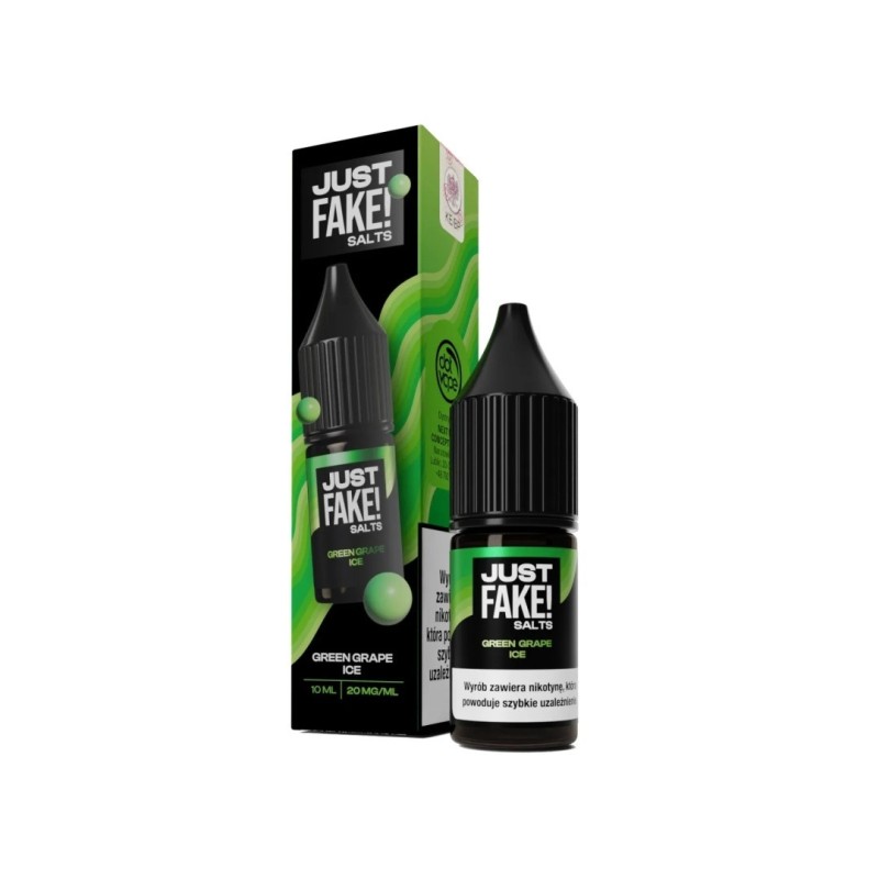 E-liquide Just Fake! Salts - Green Grape Ice 20mg | EliqVapoteur