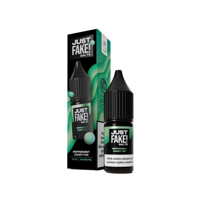 Liquid Just Fake! Salts - Peppermint Candy Ice 20mg (A25) | Eliq Vapoteur