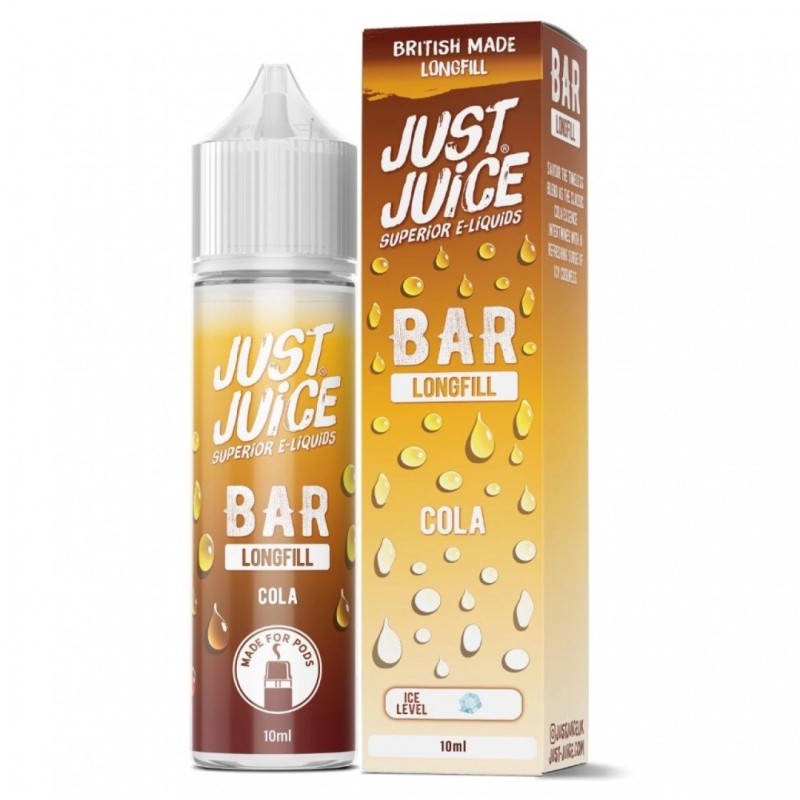 Longfill Just Juice Bar 10/60ml - Cola (A25) | Eliq Vapoteur