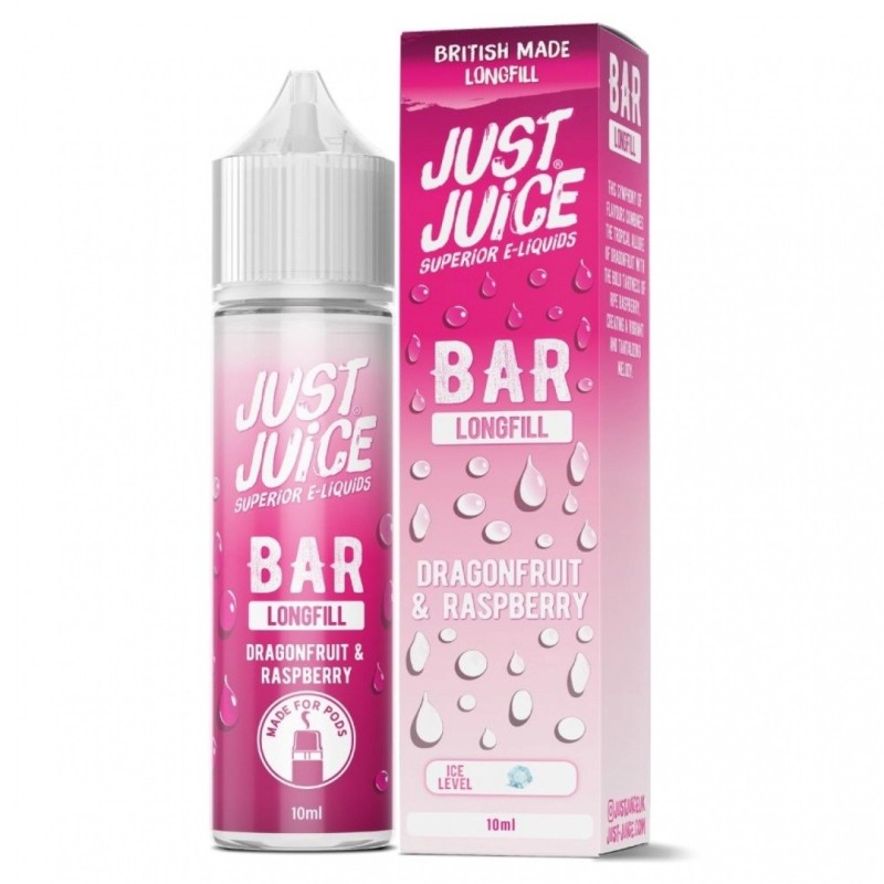 Longfill Just Juice Bar 10/60ml - Dragonfruit Raspberry (A25) | Eliq Vapoteur