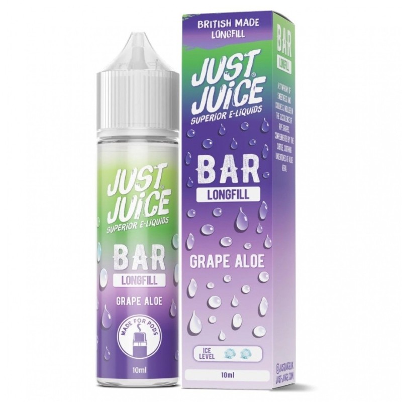 Longfill Just Juice Bar 10/60ml - Grape Aloe (A25) | Eliq Vapoteur