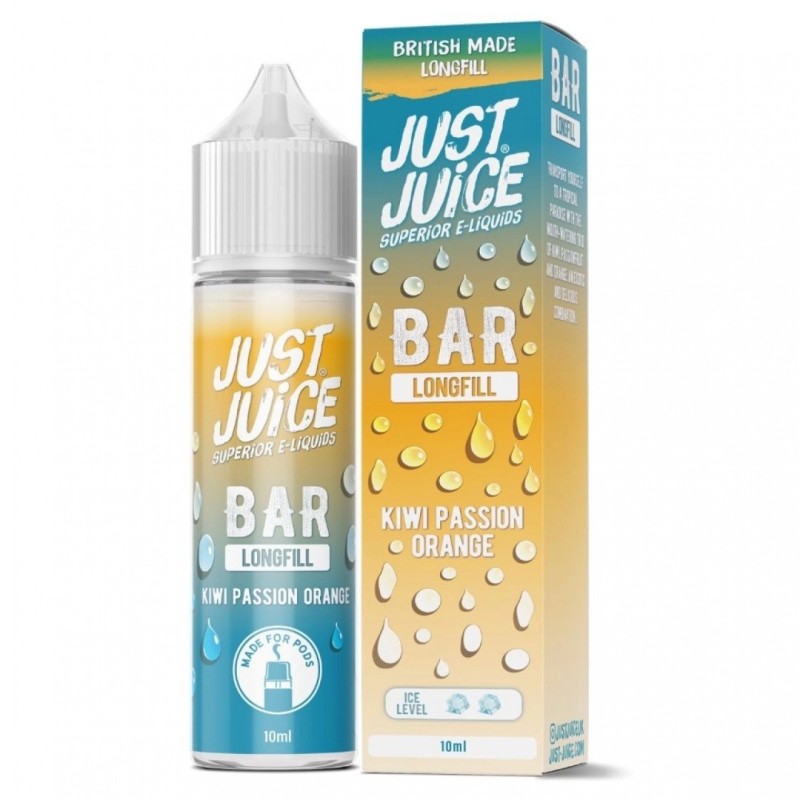 Longfill Just Juice Bar 10/60ml - Kiwi Passion Orange (A25) | Eliq Vapoteur
