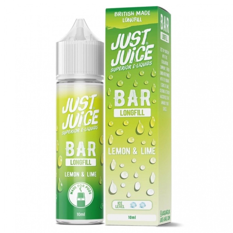 Longfill Just Juice Bar 10/60ml - Lemon Lime (A25) | Eliq Vapoteur