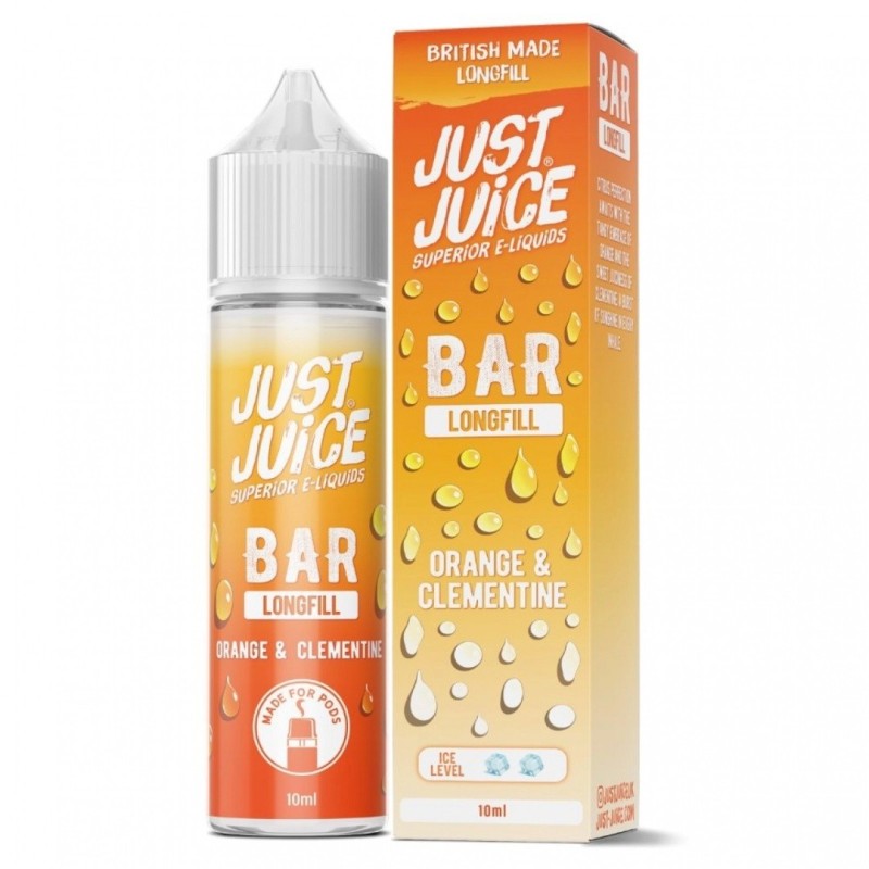 Longfill Just Juice Bar 10/60ml - Orange Clementine (A25) | Eliq Vapoteur