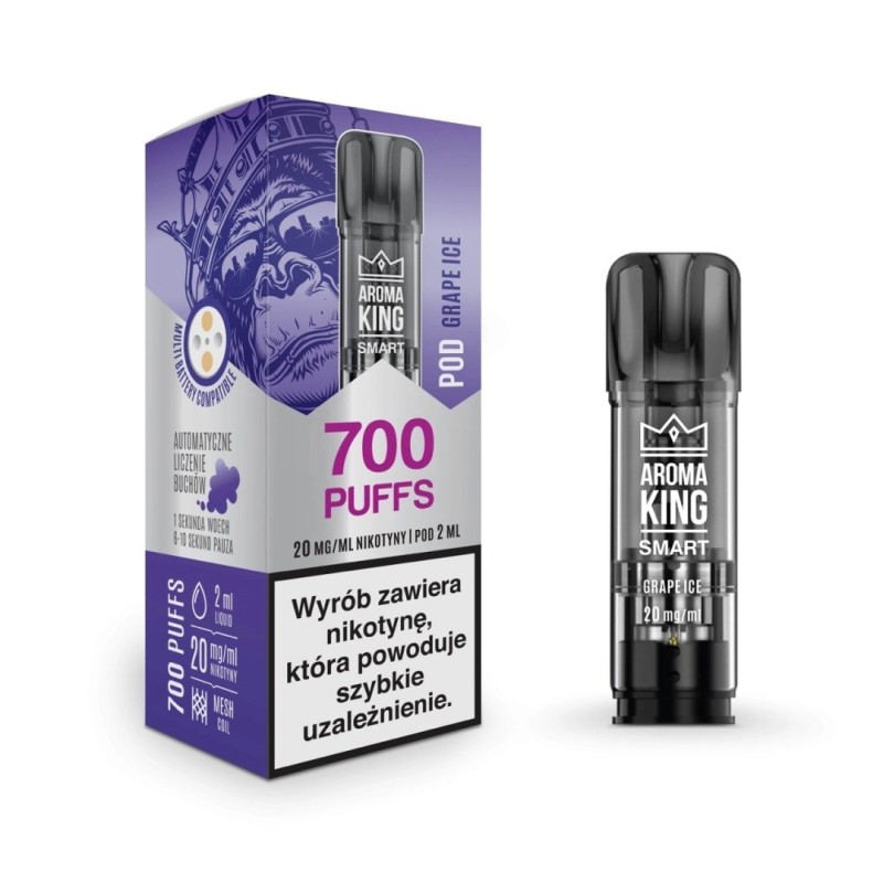 Wkład Aroma King Smart - Grape Ice 20mg (A25) | Eliq Vapoteur