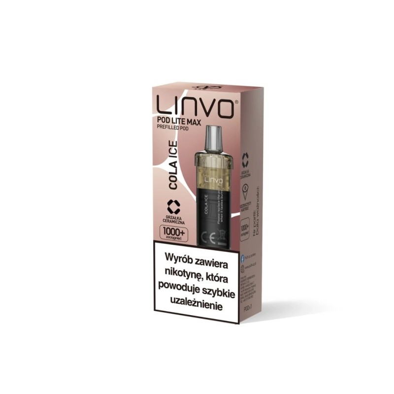Wkład Vbar Linvo Pod Lite MAX - Cola Ice 20mg (A25) | Eliq Vapoteur