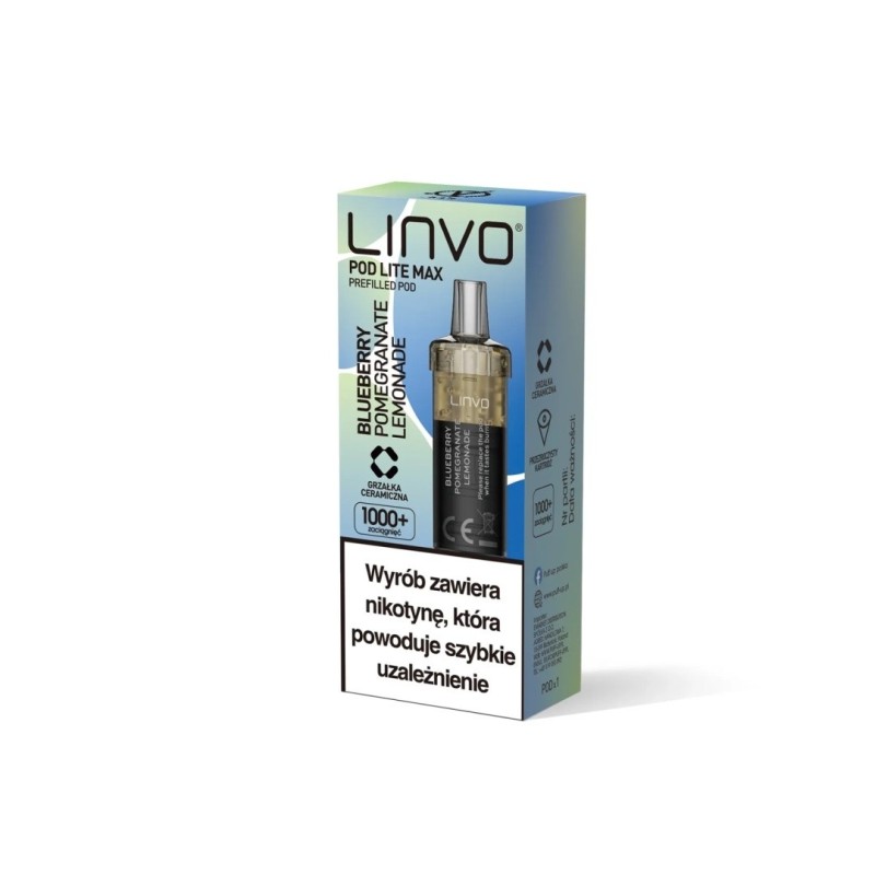 Wkład Vbar Linvo Pod Lite MAX - Myrtille Grenade Citronnade 20mg (A25) | Eliq Vapoteur