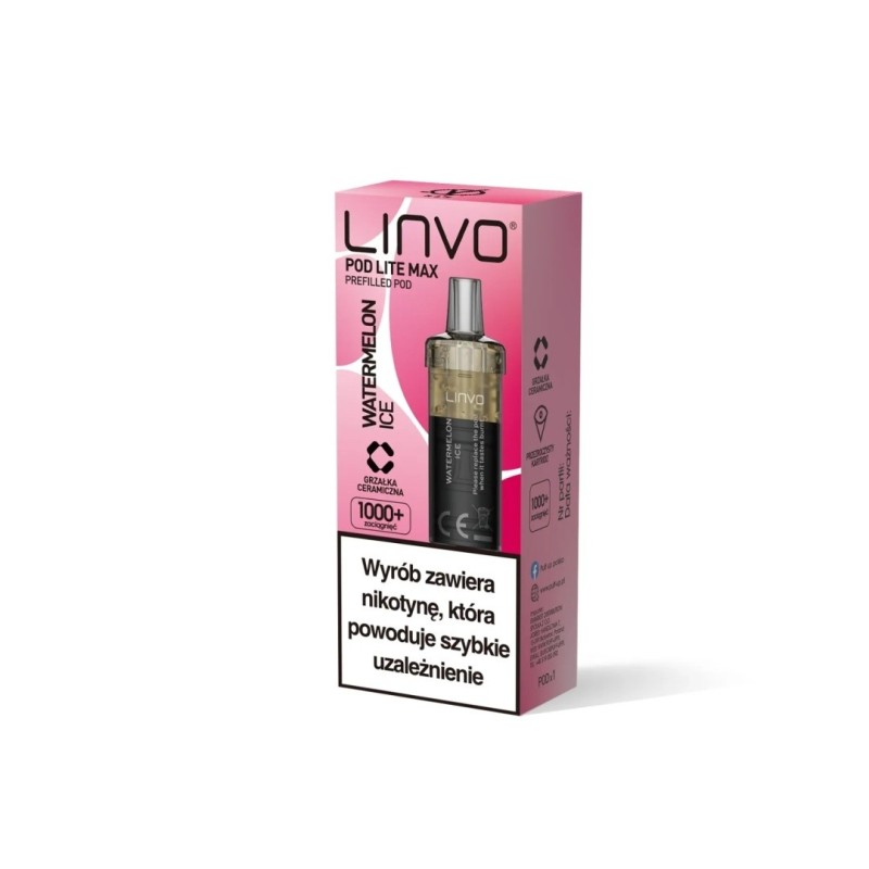 Linvo Pod Lite MAX Cartridge - Watermelon 20mg | EliqVapoteur