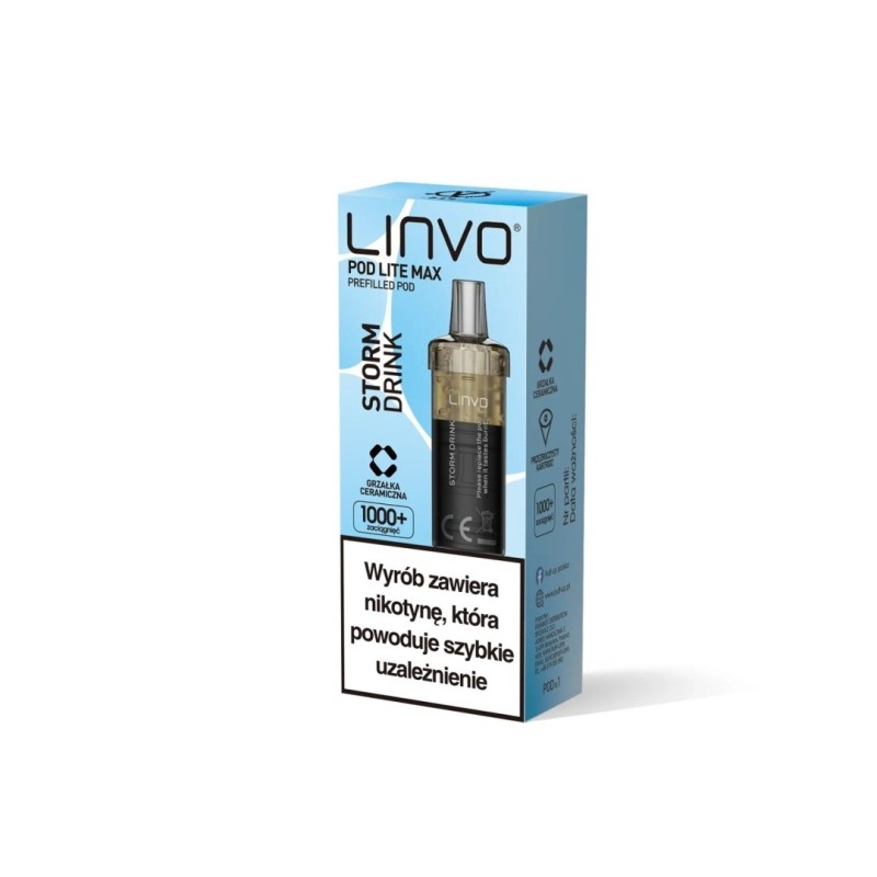 Linvo Pod Lite MAX Cartridge - Storm Drink 20mg | EliqVapoteur