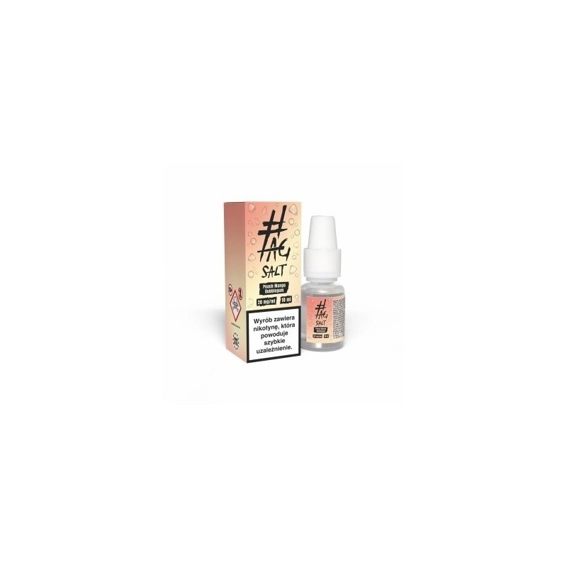 E-liquide Hasztag Drinks Salt 10ml - Pêche Mangue Bubble-gum 20mg | EliqVapoteur