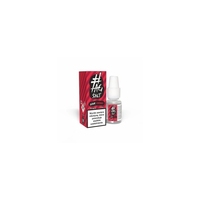 Hasztag Sour Salt E-liquid 10ml - Cherry 20mg | EliqVapoteur