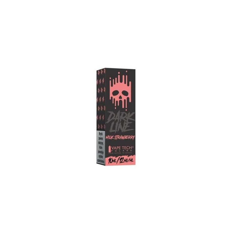Liquid DARK LINE 10ml - Milk Strawberry 12mg  (A25) | Eliq Vapoteur