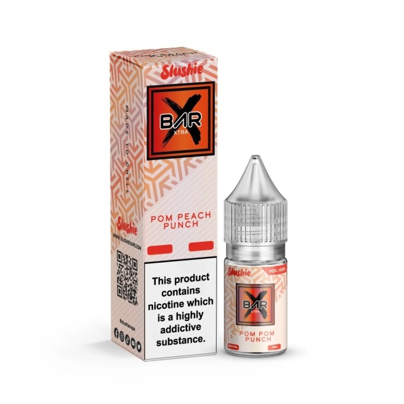 Liquid Slushie Bar Salt 10ml - Pom Peach Punch 20mg (A25) | Eliq Vapoteur