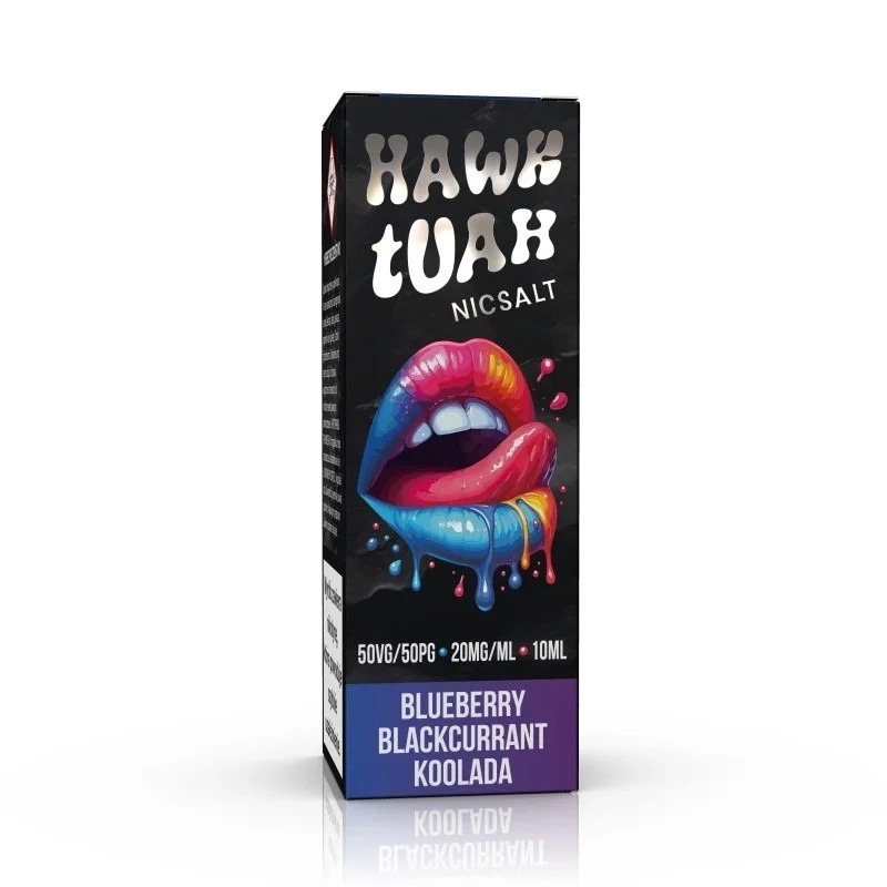 Liquide HAWK TUAH Sel 10ml - Myrtille Cassis Koolada 20mg (A25) | Eliq Vapoteur