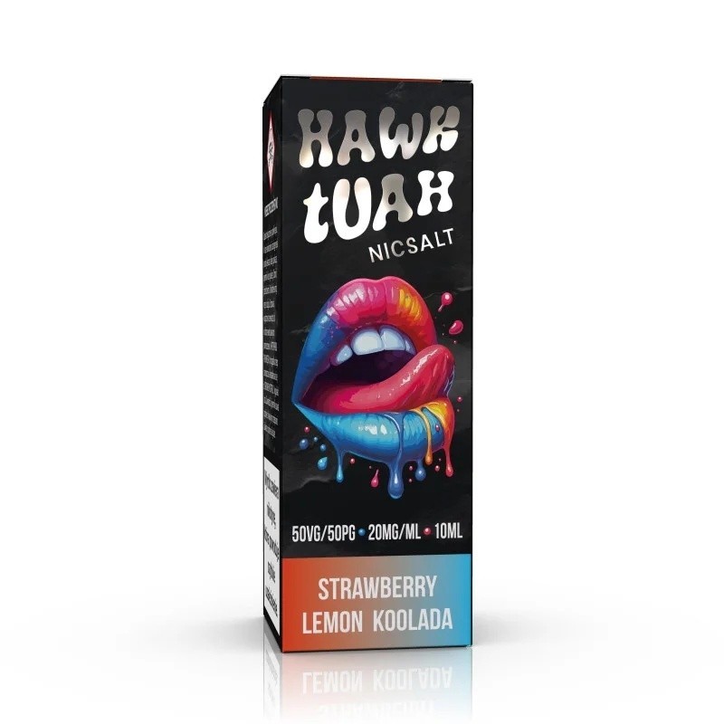Liquid HAWK TUAH Salt 10ml - Strawberry Lemon Koolada 20mg (A25) | Eliq Vapoteur