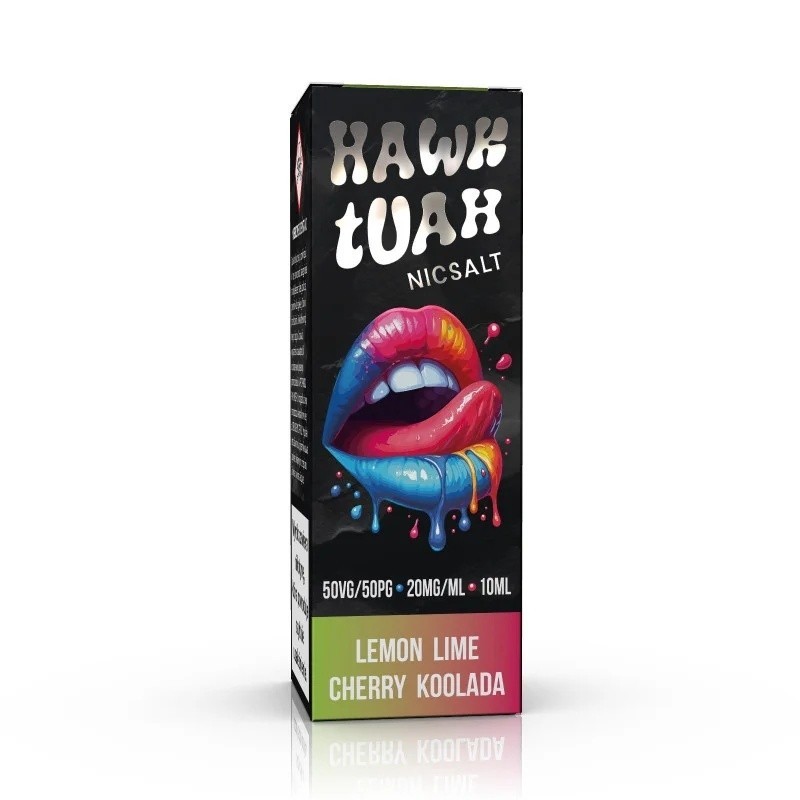 Liquid HAWK TUAH Salt 10ml - Lemon Lime Cherry Koolada 20mg (A25) | Eliq Vapoteur