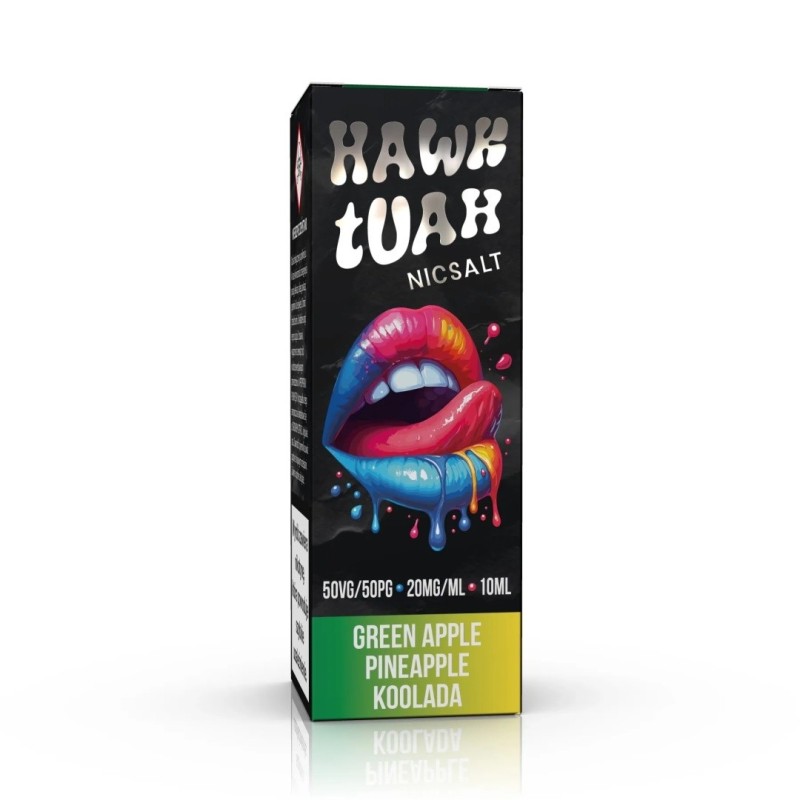 Liquid HAWK TUAH Sel 10ml - Pomme Verte Ananas Koolada 20mg (A25) | Eliq Vapoteur