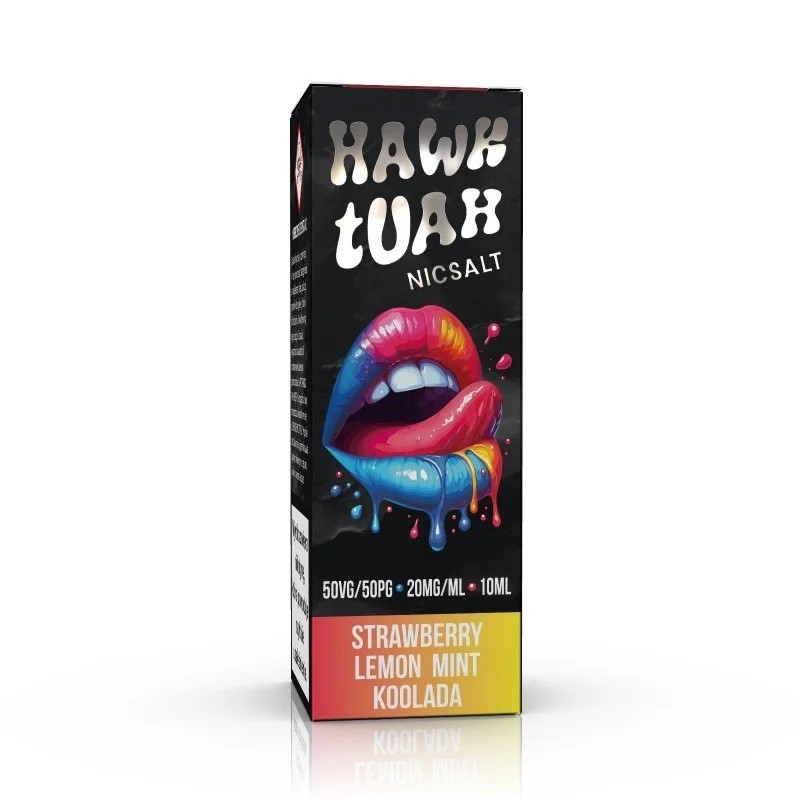 E-liquid HAWK TUAH Salt 10ml - Strawberry Lemon Mint Koolada 20mg | EliqVapoteur