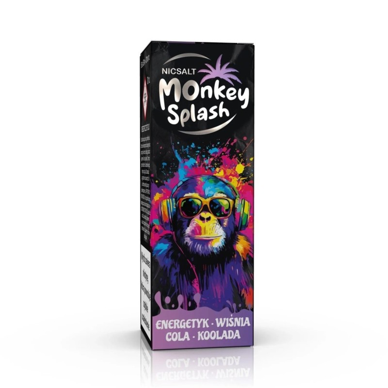 Liquid Monkey Splash Salt - Energy Cherry Cola Koolada 20mg (A25) | Eliq Vapoteur