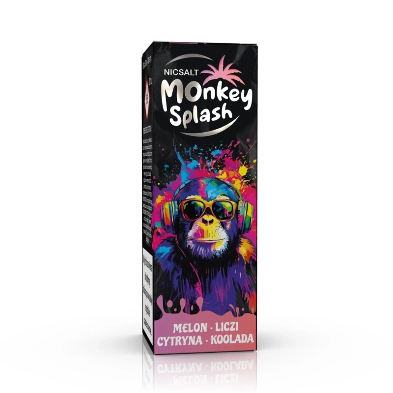 Liquid Monkey Splash Salt - Melon Lychee Lemon Koolada 20mg (A25) | Eliq Vapoteur
