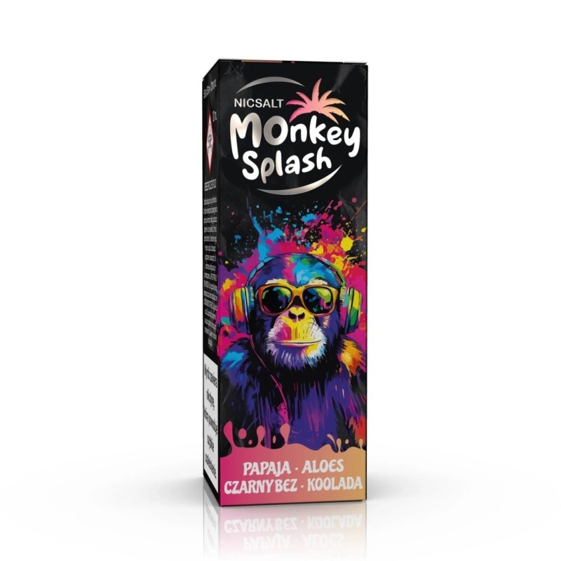 Monkey Splash Salt - Papaya Aloe Black Elderberry Koolada 20mg | EliqVapoteur