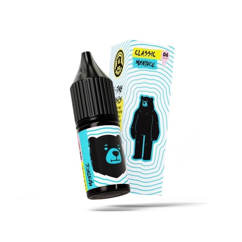 Liquid Go Bears Classic 10ml - Menthol 6mg (A25) | Eliq Vapoteur