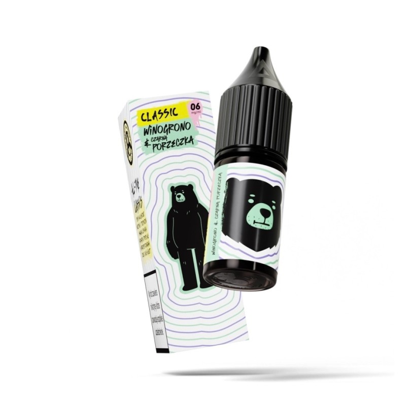 Liquid Go Bears Classic 10ml - Blackcurrant Wine 6mg (A25) | Eliq Vapoteur