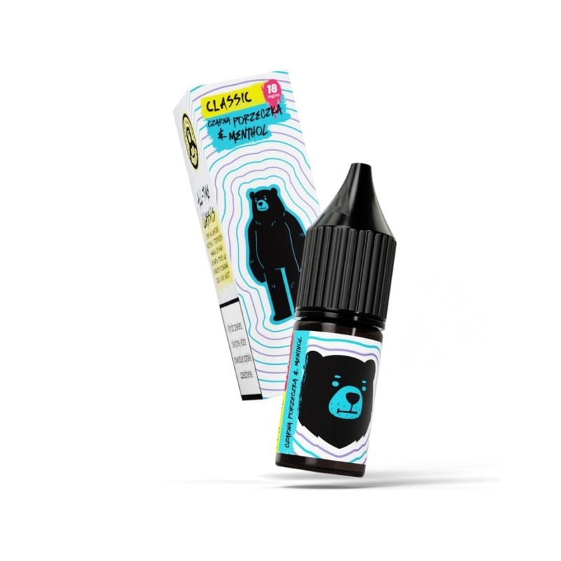 Liquid Go Bears Classic 10ml - Blackcurrant Menthol 18mg (A25) | Eliq Vapoteur