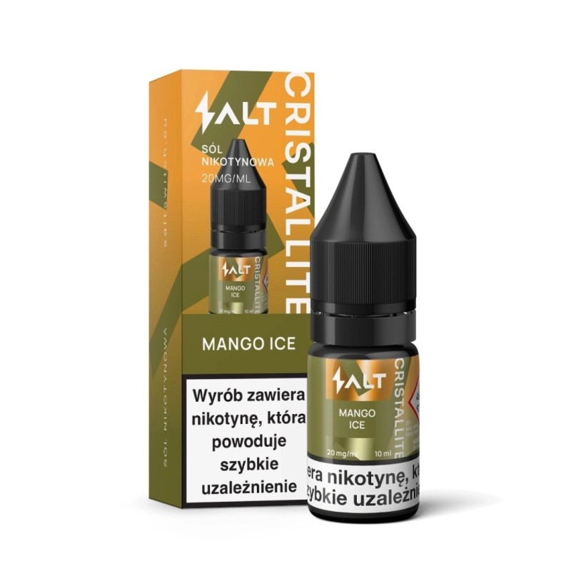 LIQUID CRISTALLITE Sel 10ml 20mg - Mangue Glacée (A25) | Eliq Vapoteur